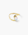 PALLAS Opal Ring | Sterling Silber + 18 Karat Goldplattierung