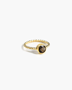 RHEA Rauchquarz Ring | Sterling Silber