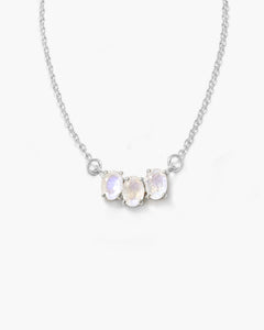 ZOE Mondstein Kette | Sterling Silber